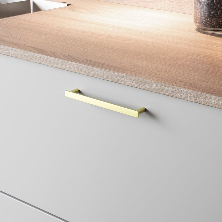 Handtag Bror blank nickel, matt svart, matt mässing och rostfri look