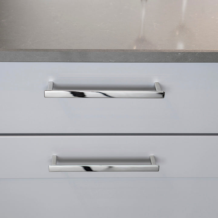 Handtag Bror blank nickel, matt svart, matt mässing och rostfri look