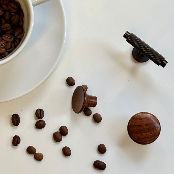 Nörrebro T-knopp brunerad mässing