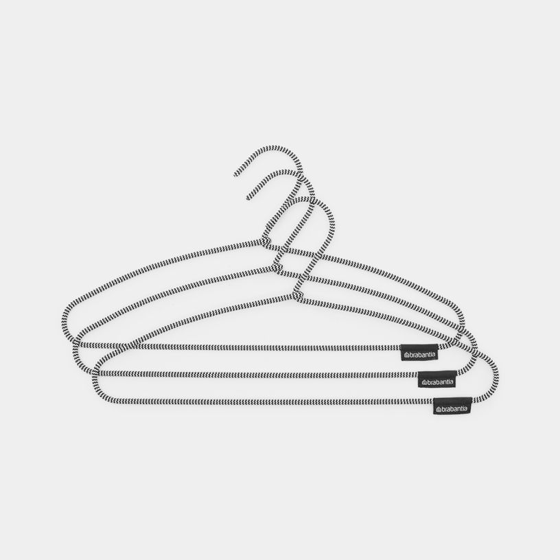 Galgar Soft Touch, set om 3 svart/vit