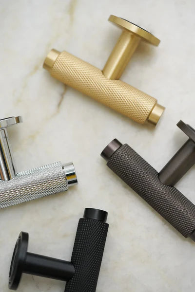 Nörrebro T-knopp brunerad mässing