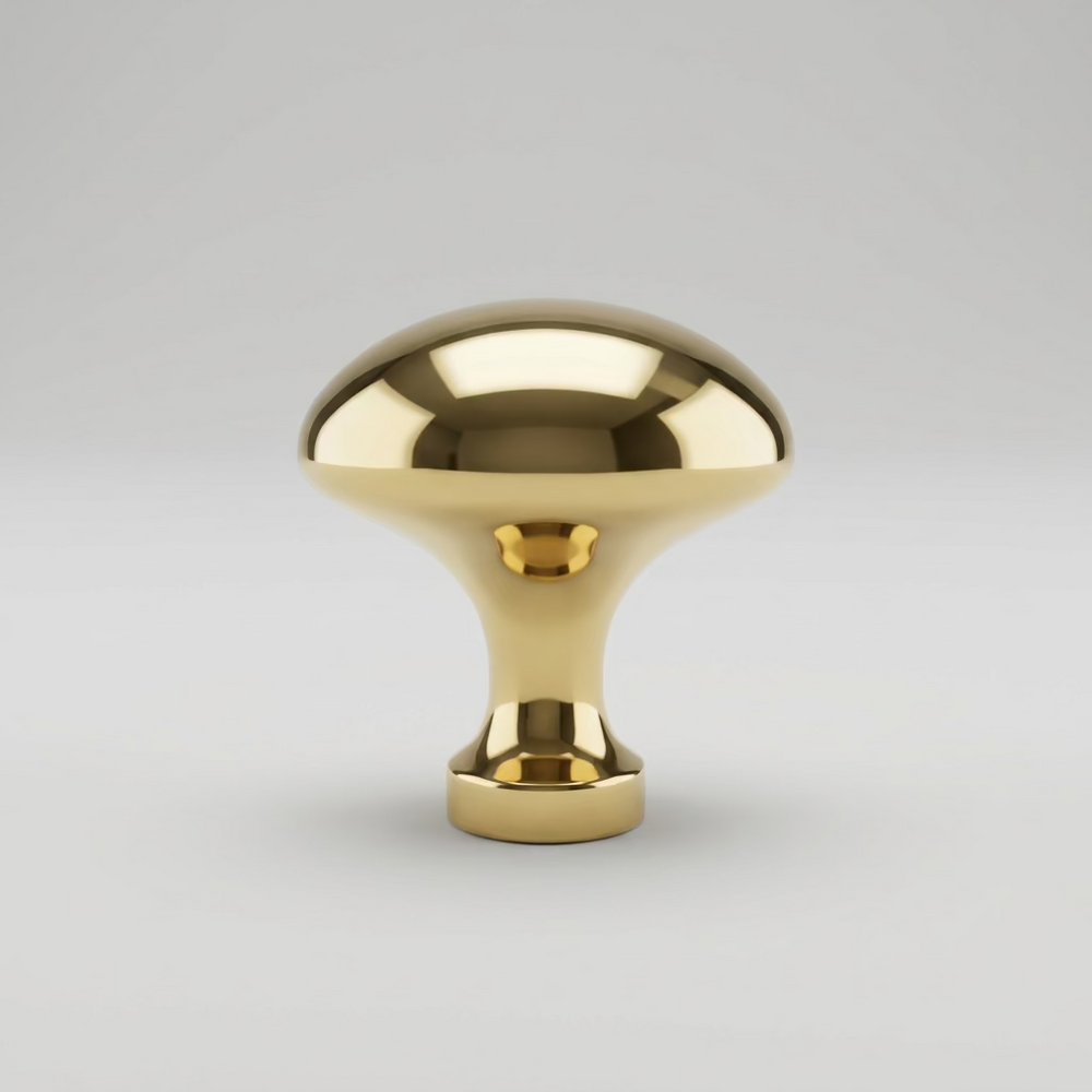 Knopp 1697 oval massiv mässing - Lundell & Zetterberg