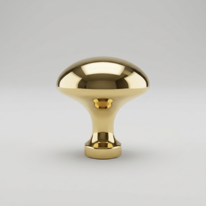 Knopp 1697 oval massiv mässing - Lundell & Zetterberg