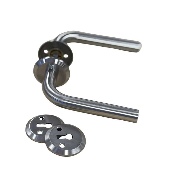 Dörrhandtag innerdörr F335003 i stål Rostfri look - Lundell & Zetterberg