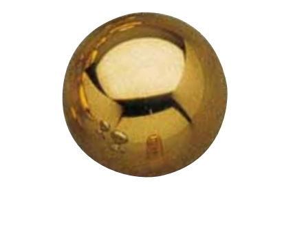 Knopp Sfera Senza klot i massiv mässing