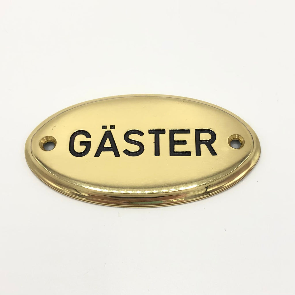 Skylt "GÄSTER"