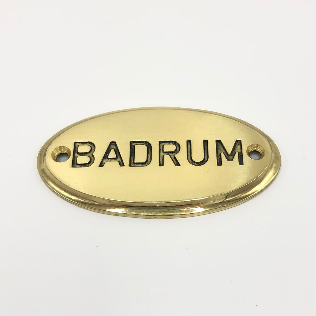 Skylt badrum
